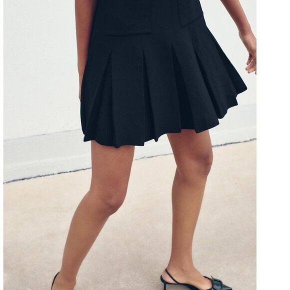 NWT Zara Pleated Mini Dress Preppy Old Money Size XS - Picture 11 of 12